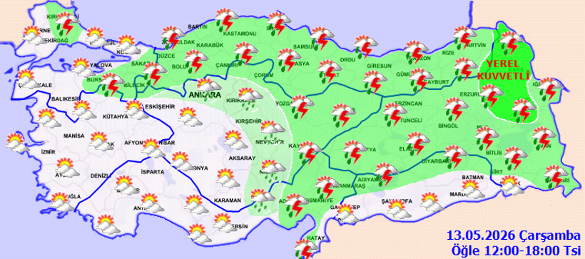 Yurt genelinde sıcaklıklar arttı ama sağanak ihtimali devam ediyor - Resim : 2