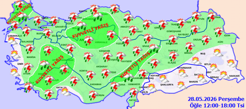 Meteoroloji’den kuvvetli yağış uyarısı: Çok sayıda şehirde sağanak etkili olacak - Resim : 2