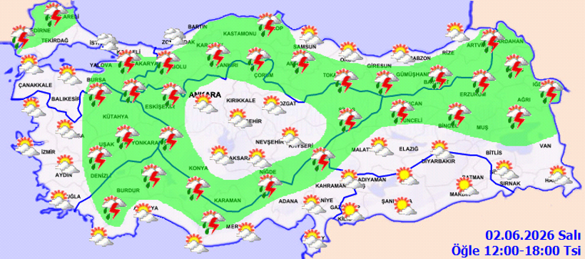 Meteoroloji'den sağanak uyarısı: Yurt genelinde parçalı bulutlu hava hakim olacak - Resim : 1