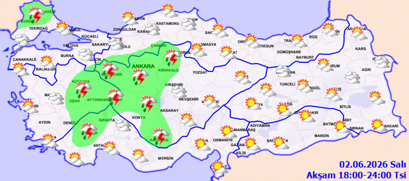 Meteoroloji'den sağanak uyarısı: Yurt genelinde parçalı bulutlu hava hakim olacak - Resim : 2