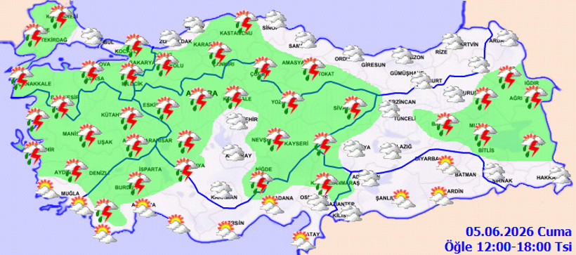 Sağanak yağışlar yurdu terk etmedi: Yağmurun etkili olacağı bölgeler... - Resim : 1