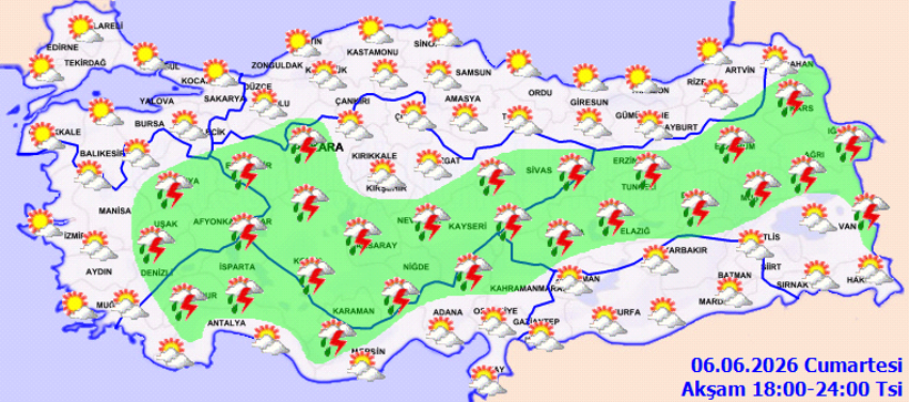 Yurt genelinde sağanak geçişleri bekleniyor: Sıcaklıklar birçok bölgede mevsim normallerinin üzerinde - Resim : 2