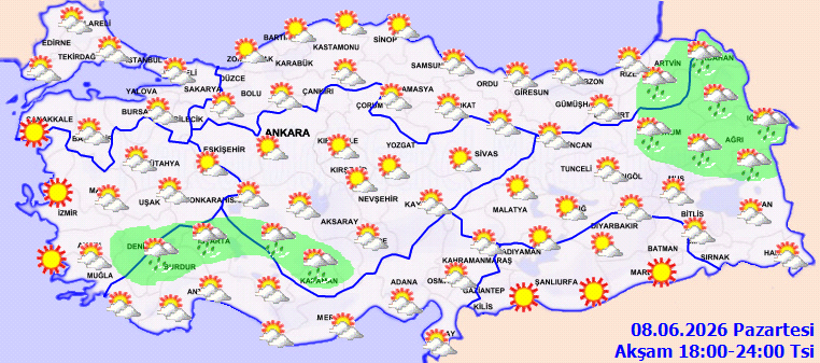 Meteoroloji açıkladı: Yağışlar yeniden geniş alana yayılacak - Resim : 2