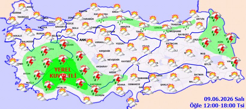 Öğleden sonra hava değişiyor: Kuvvetli sağanak uyarısı yapıldı - Resim : 1