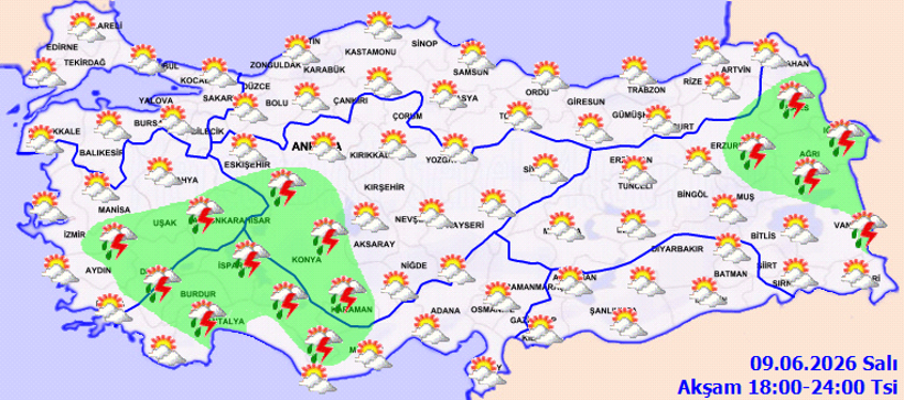 Öğleden sonra hava değişiyor: Kuvvetli sağanak uyarısı yapıldı - Resim : 2