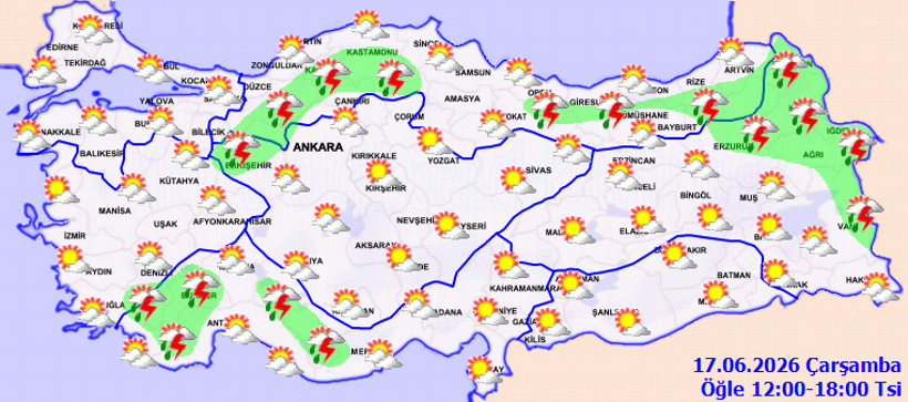 Yaz ortasında sürpriz: Bazı şehirlerde gök gürültülü sağanak bekleniyor - Resim : 1