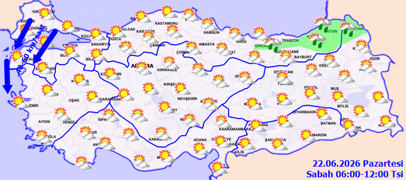 Meteoroloji'den sağanak ve kuvvetli rüzgar uyarısı - Resim : 2