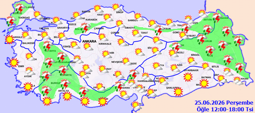 Yurt genelinde hava par&ccedil;alı bulutlu: Bazı b&ouml;lgelerde sağanak etkili olacak - Resim : 1