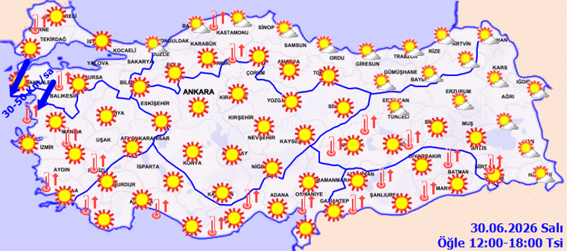 Meteoroloji uyardı: Kavurucu sıcaklar yurt genelini etkisi altına alacak - Resim : 1