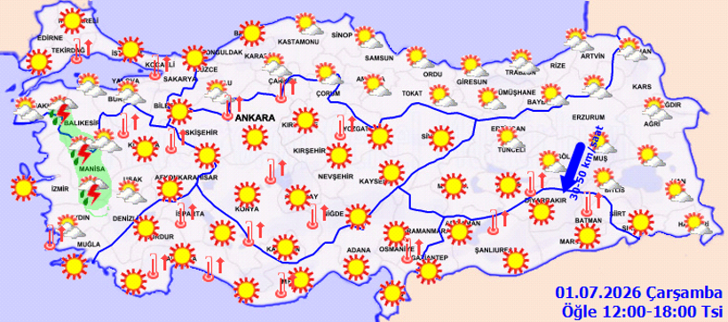 Kavurucu sıcaklar etkisini sürdürüyor: Termometreler 40 dereceyi görecek - Resim : 1