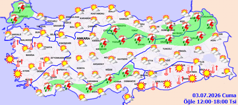 Meteoroloji uyardı: Sıcaklık artacak, yaz yağmuru etkili olacak - Resim : 1