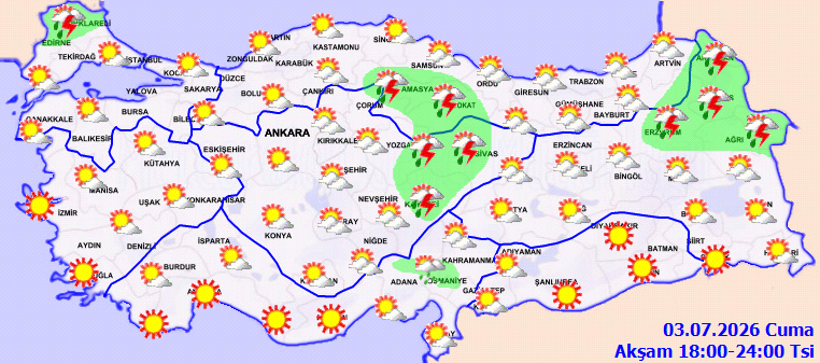 Meteoroloji uyardı: Sıcaklık artacak, yaz yağmuru etkili olacak - Resim : 2