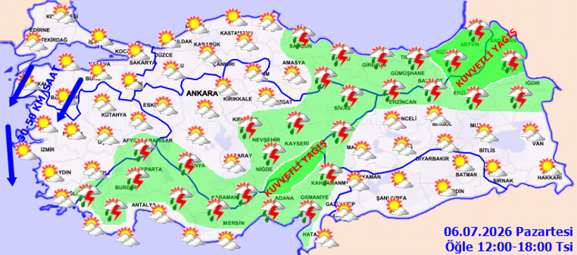 Meteoroloji uyardı: Yurt genelinde sağanak alarmı - Resim : 1
