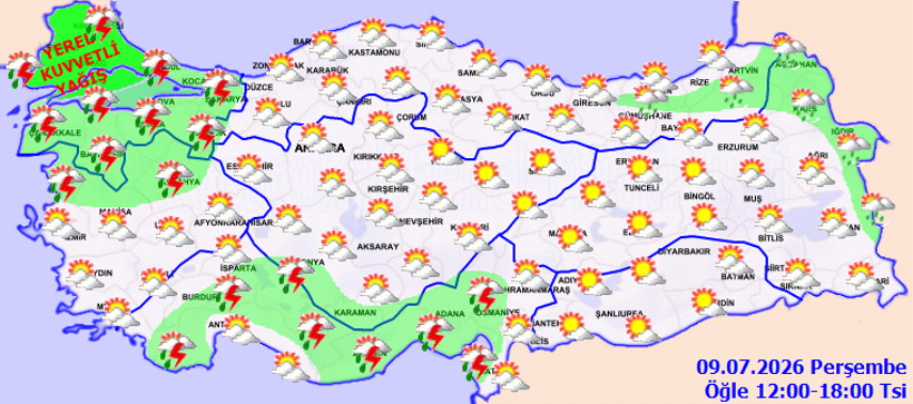 Meteoroloji saat verdi: İstanbul ve Trakya için kuvvetli yağış uyarısı - Resim : 1