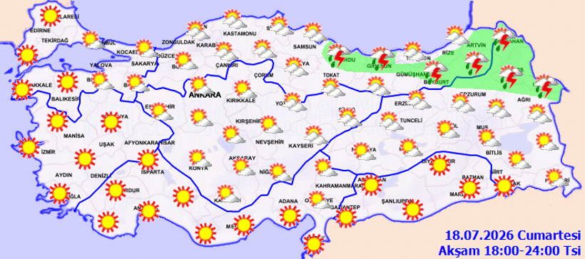 Meteoroloji'den rüzgar ve kuvvetli yağış uyarısı - Resim : 2