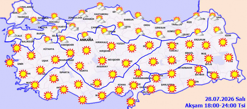Sıcaklıklar artıyor, birçok ilde 40 dereceyi aşacak - Resim : 1
