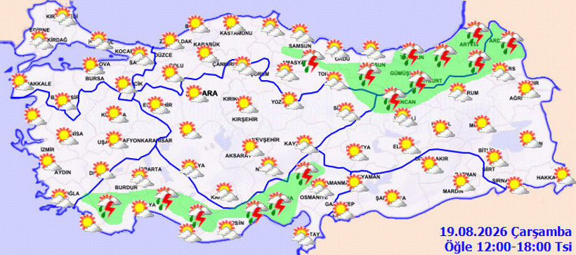 Termometreler yükselirken yağmur da geliyor: İşte bugünün hava tablosu - Resim : 1