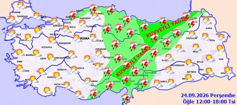 Meteoroloji’den kuvvetli yağış alarmı: Sıcaklıklar 6 derece birden düşecek - Resim : 1