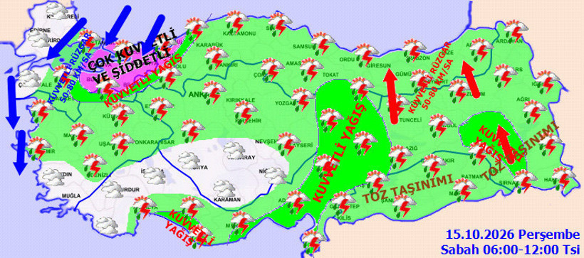 İstanbul ve Marmara'da sel tehlikesi devam ediyor: Meteoroloji'den şiddetli yağış uyarısı - Resim : 1