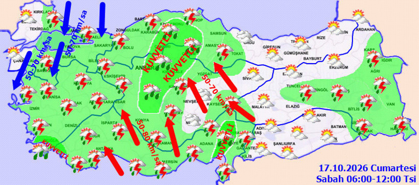İstanbul ve &ccedil;evresinde tehlike b&uuml;y&uuml;yor: Meteoroloji'den sağanak uyarısı - Resim : 1