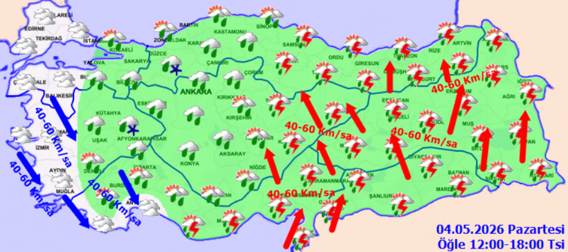 Sağanak yurdu sarıyor: &Ccedil;ok sayıda il i&ccedil;in kuvvetli yağış alarmı - Resim : 2