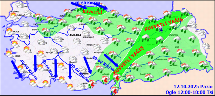 İçişleri Bakanlığı'ndan kritik uyarı: 17 şehri sağanak vuracak - Resim : 1