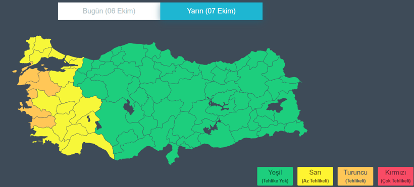 Meteoroloji İstanbul dahil 20 ili uyardı! Kuvvetli yağış geliyor: Sıcaklıklar azalacak - Resim : 2