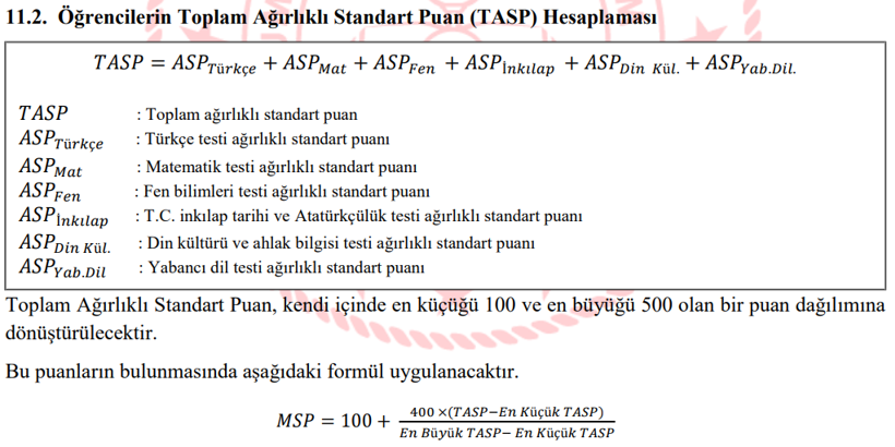 LGS puan hesaplama: LGS'de puan nasıl hesaplanır? İşte formülü... - Resim : 2