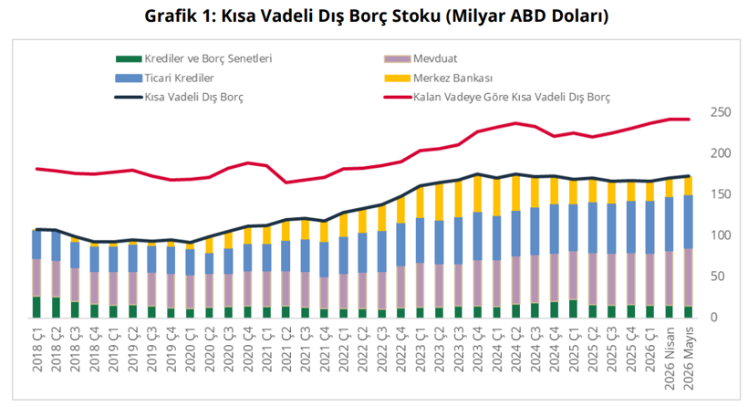 Türkiye'nin kısa vadeli dış borcu 172 milyar dolara yükseldi - Resim : 1