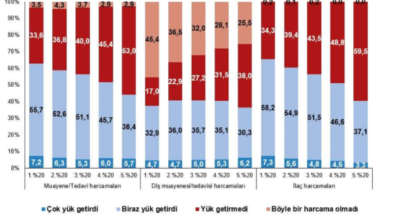 TÜİK Sağlık Modülü 2025: Sağlık harcamaları hanelerin üzerindeki yükünü artırıyor - Resim : 2