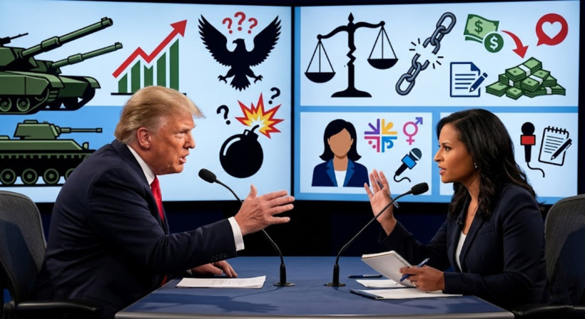 Trump seçim sorularının ardından NBC röportajını terk etti - Resim : 1