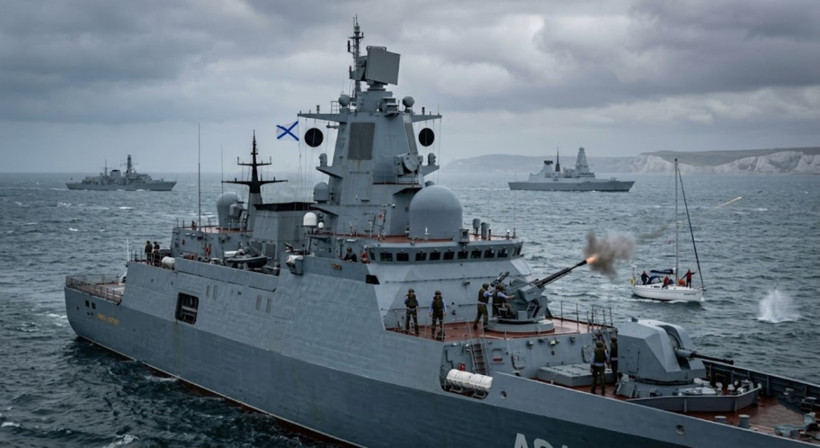 Rus savaş gemisi İngiliz yatına ateş açtı - Resim : 3
