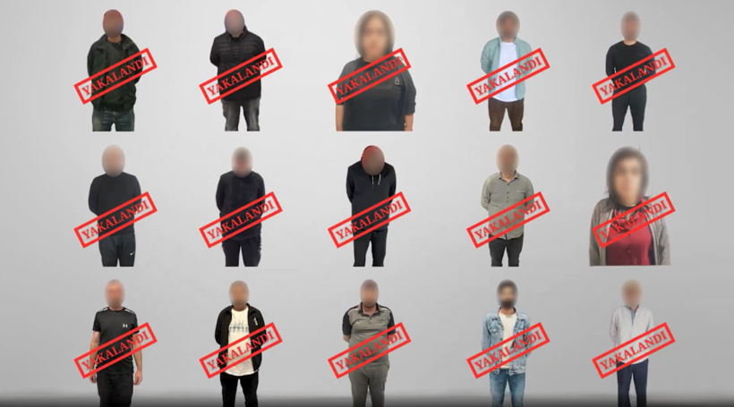 Kırmızı bültenle ve ulusal seviyede aranan 15 kişi Türkiye'ye getirildi - Resim : 1