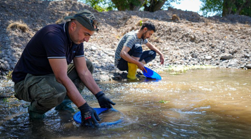 30 kişilik ekibin dere kenarında altın mesaisi: Günlük kazançları gündem oldu - Resim: 7