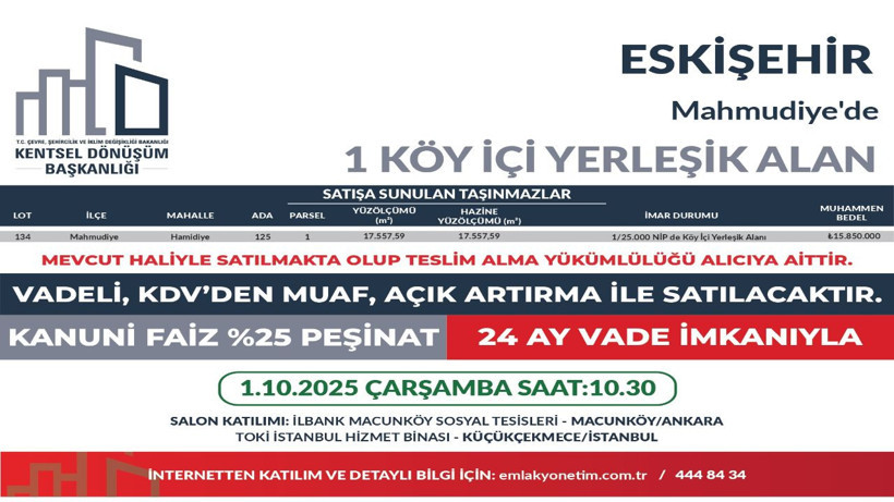 449 arsa ihaleye çıkıyor, satın alan KDV ödemeyecek - Resim: 17