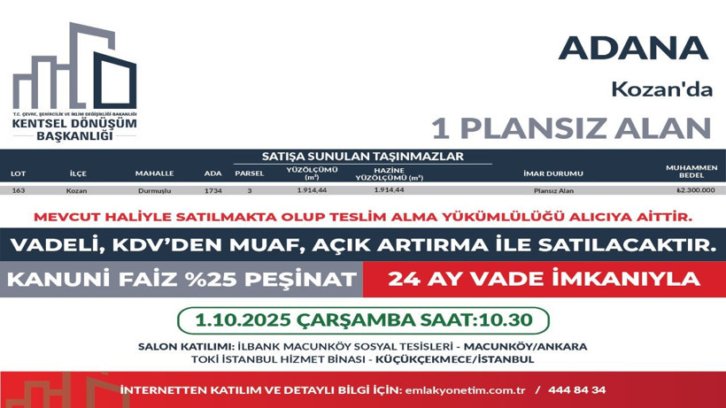 449 arsa ihaleye çıkıyor, satın alan KDV ödemeyecek - Resim: 27