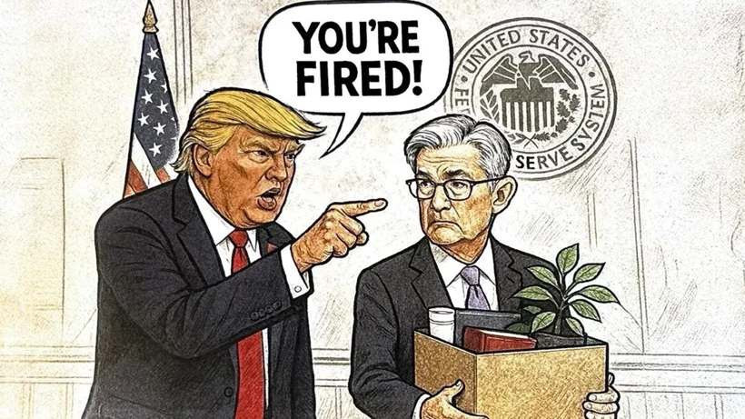 Trump'tan Fed Başkanı Powell'ı hedef alan karikatürlü paylaşım: Kovuldun! - Resim : 1
