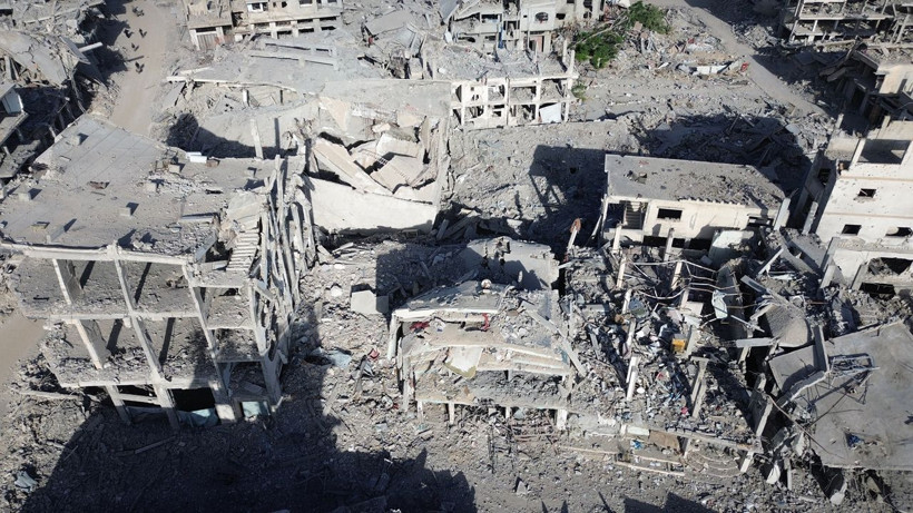 Gazze’nin güneyinde ateşkes sonrası acı manzara: Han Yunus’taki yıkım havadan görüntülendi - Resim: 8