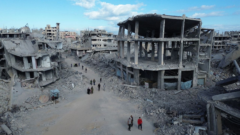 Gazze’nin güneyinde ateşkes sonrası acı manzara: Han Yunus’taki yıkım havadan görüntülendi - Resim: 2