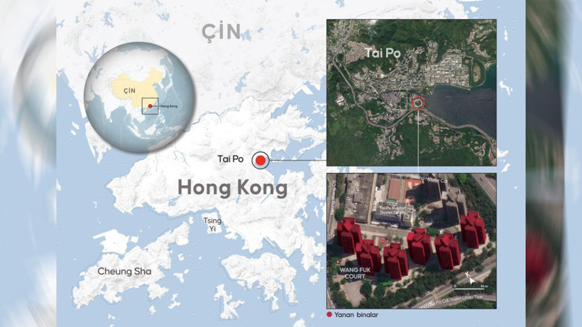 Hong Kong’da bin 900 dairelik yerleşim alanında yangın: Çok sayıda ölü ve yaralı var! - Resim: 4