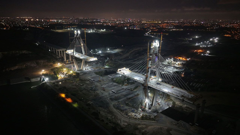 İstanbul'un en yüksek ikinci köprüsü yükseliyor: Yüzde 80'i tamamlandı - Resim: 2