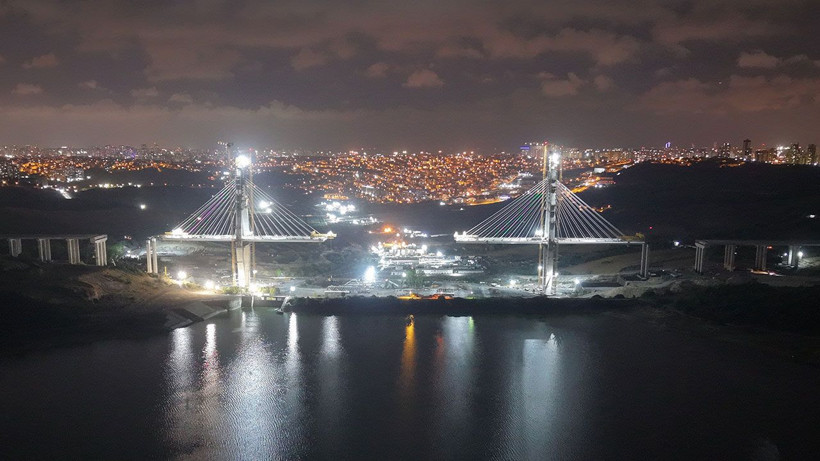 İstanbul'un en yüksek ikinci köprüsü yükseliyor: Yüzde 80'i tamamlandı - Resim: 6