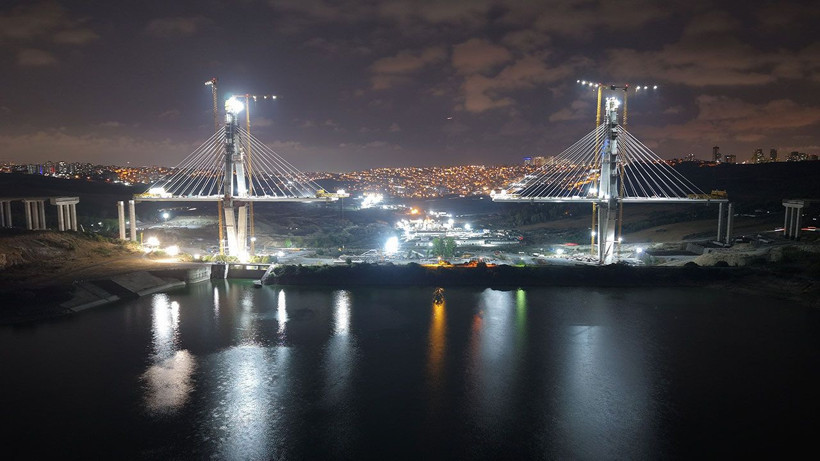 İstanbul'un en yüksek ikinci köprüsü yükseliyor: Yüzde 80'i tamamlandı - Resim: 7