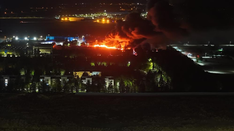 Eskişehir&rsquo;de TEI fabrikasında korkutan yangın - Resim : 1
