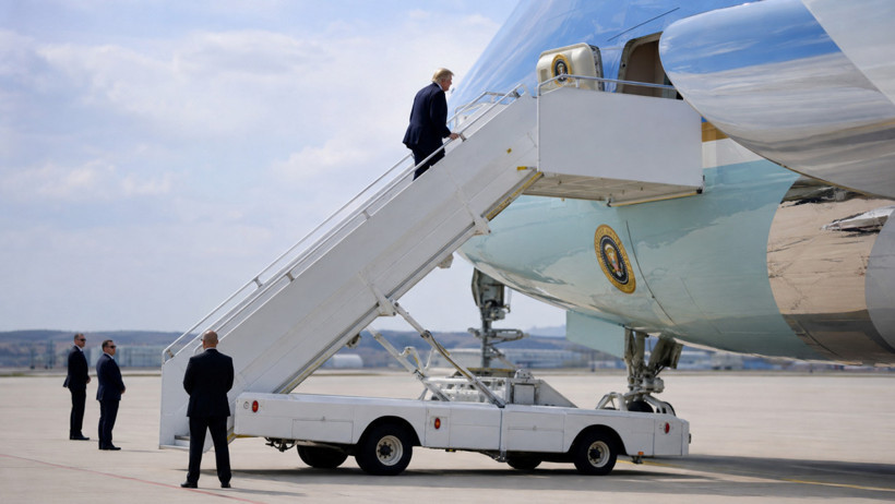 Trump T&uuml;rkiye'den gizli askeri u&ccedil;akla nasıl ayrıldı? - Resim : 1