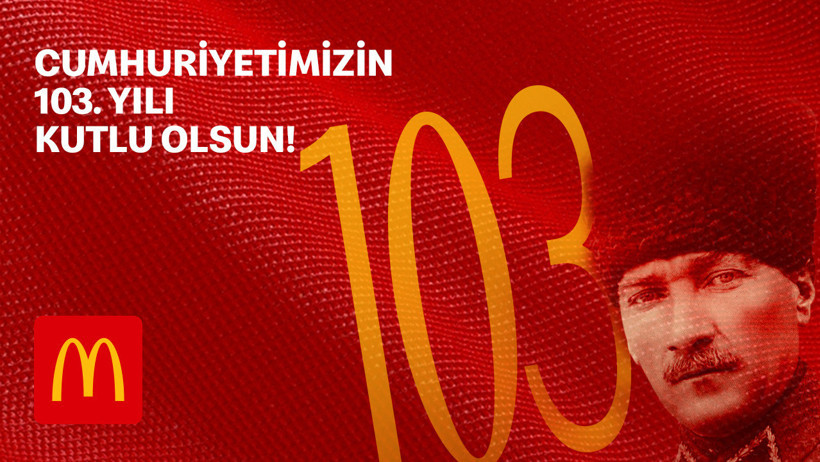 McDonald’s Türkiye’den Cumhuriyet’in 103. Yılına Renkli Kutlama - Resim : 1