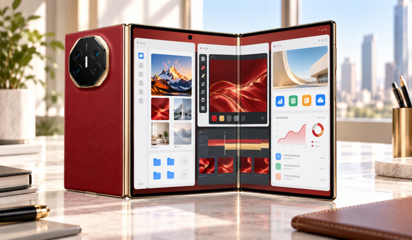 Huawei Apple’ı beklemedi, üçe katlanan telefonunu tanıttı - Resim: 9