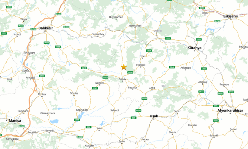Kütahya'da 5,4 büyüklüğünde deprem! - Resim : 1
