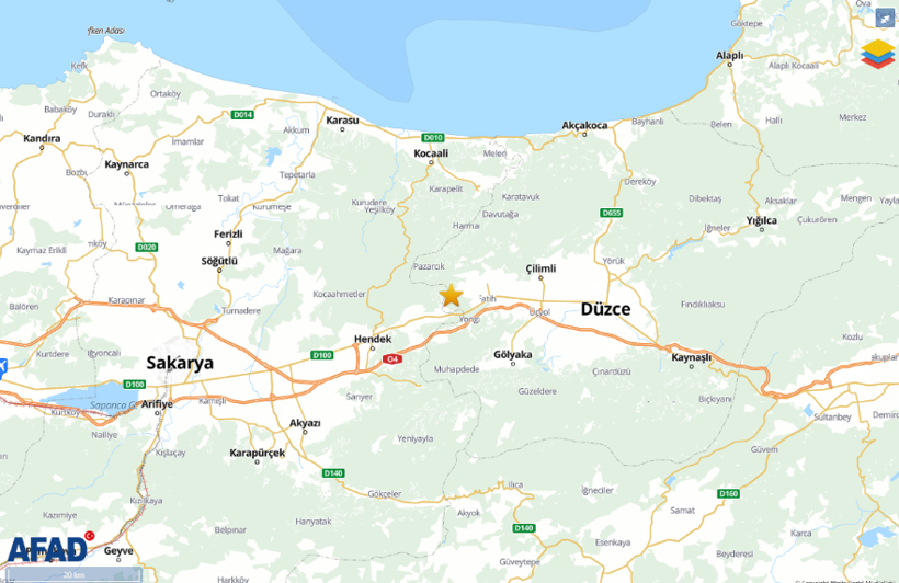 Düzce'de korkutan deprem! - Resim : 1