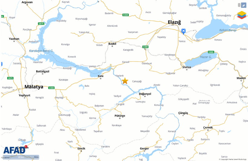 Son dakika: Elazığ'da korkutan deprem! | SON DEPREMLER LİSTESİ - Resim : 1